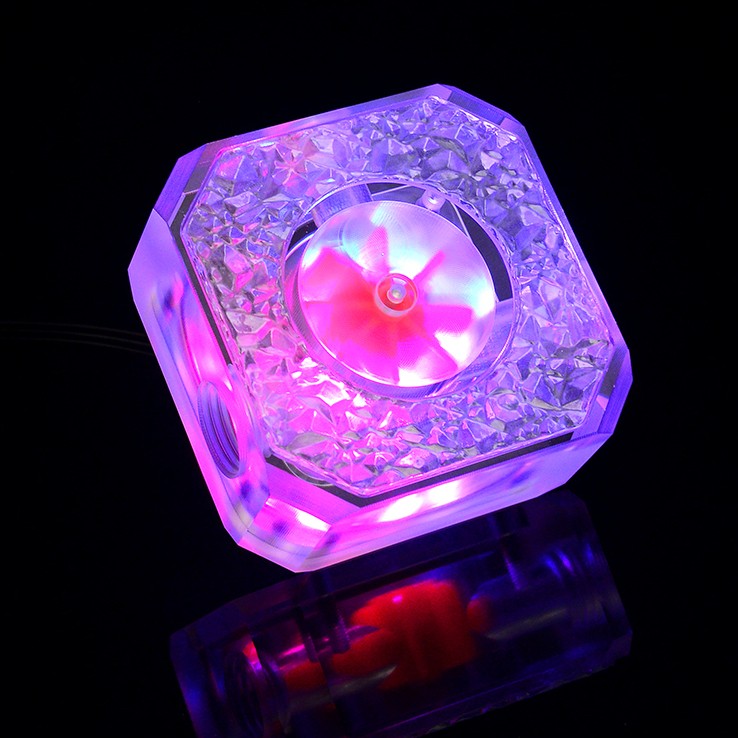 Water Flow Meter Indicator With RGB Light For Computer Liquid Water Cooling