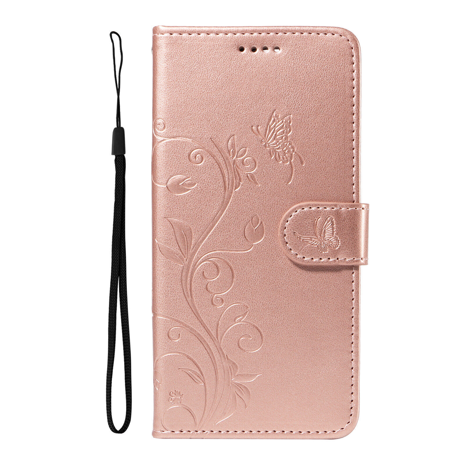Flip Flower Butterfly Wallet Cover Case For 17 16 15 13 14 12 11 Pro Max XR 7