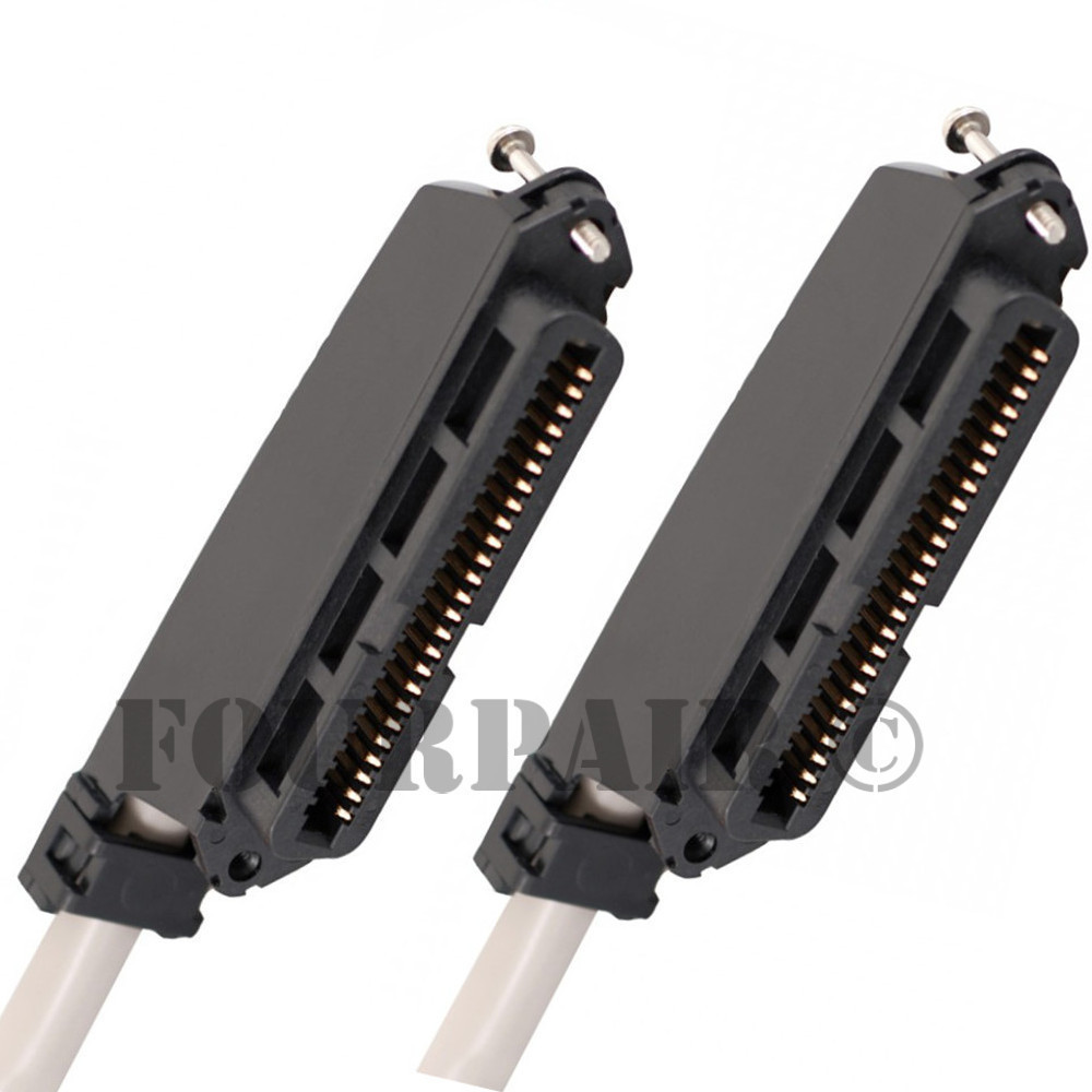 25 Pair Telco Amphenol CAT3 Trunk Cable 50-Pin Female to Female PBX AMP - 15ft