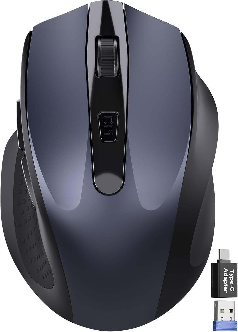 Wireless Mouse 2.4G Silent Ergonomic 1600 DPI USB Nano Receiver Laptop PC