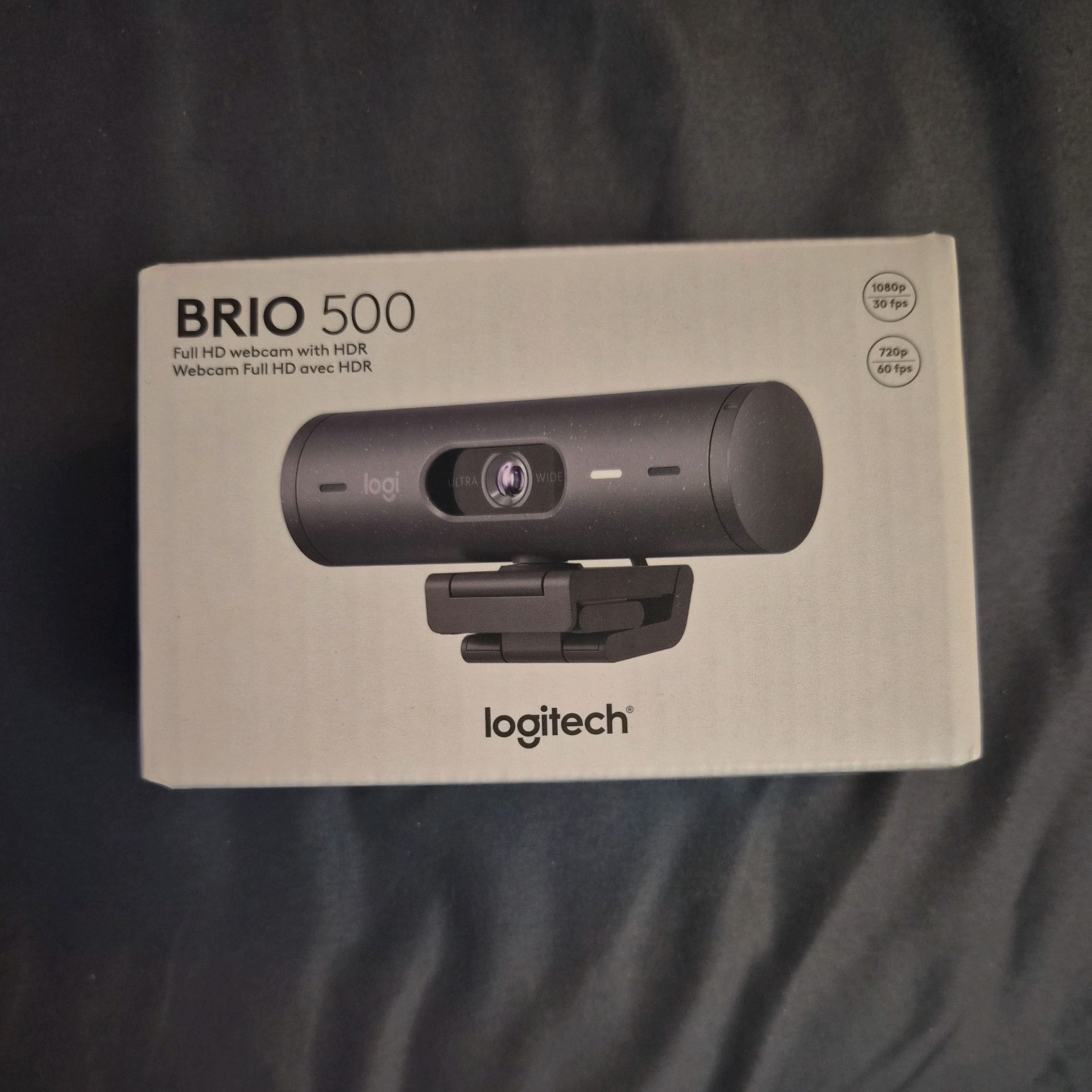 New Logitech - Brio 500 1920x1080p Webcam with Privacy Cover - Graphite