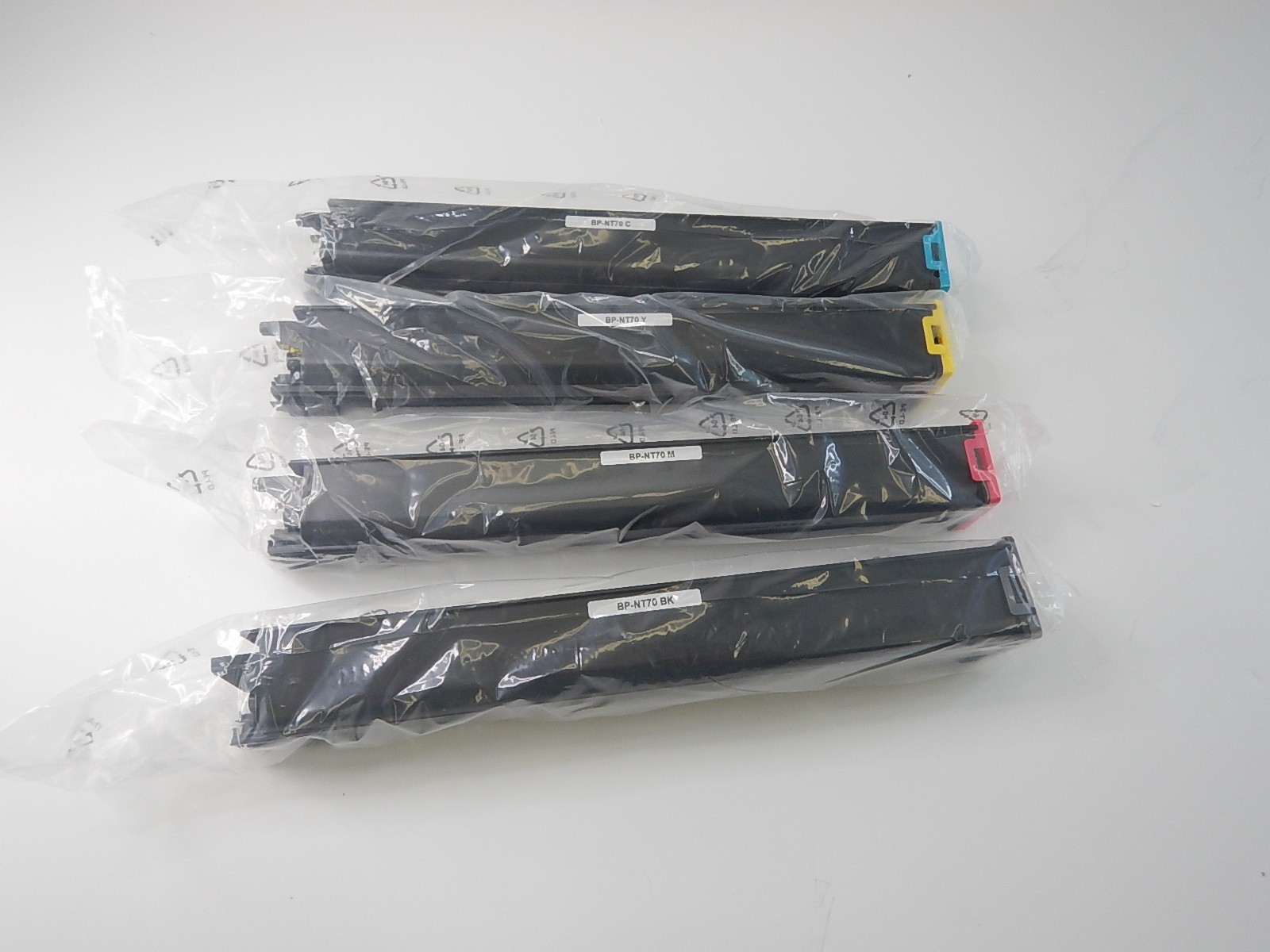 SCCOLOR 4 Toner Cartridges for Sharp BP-NT70 Series, Black/Cyan/Magenta/Yellow