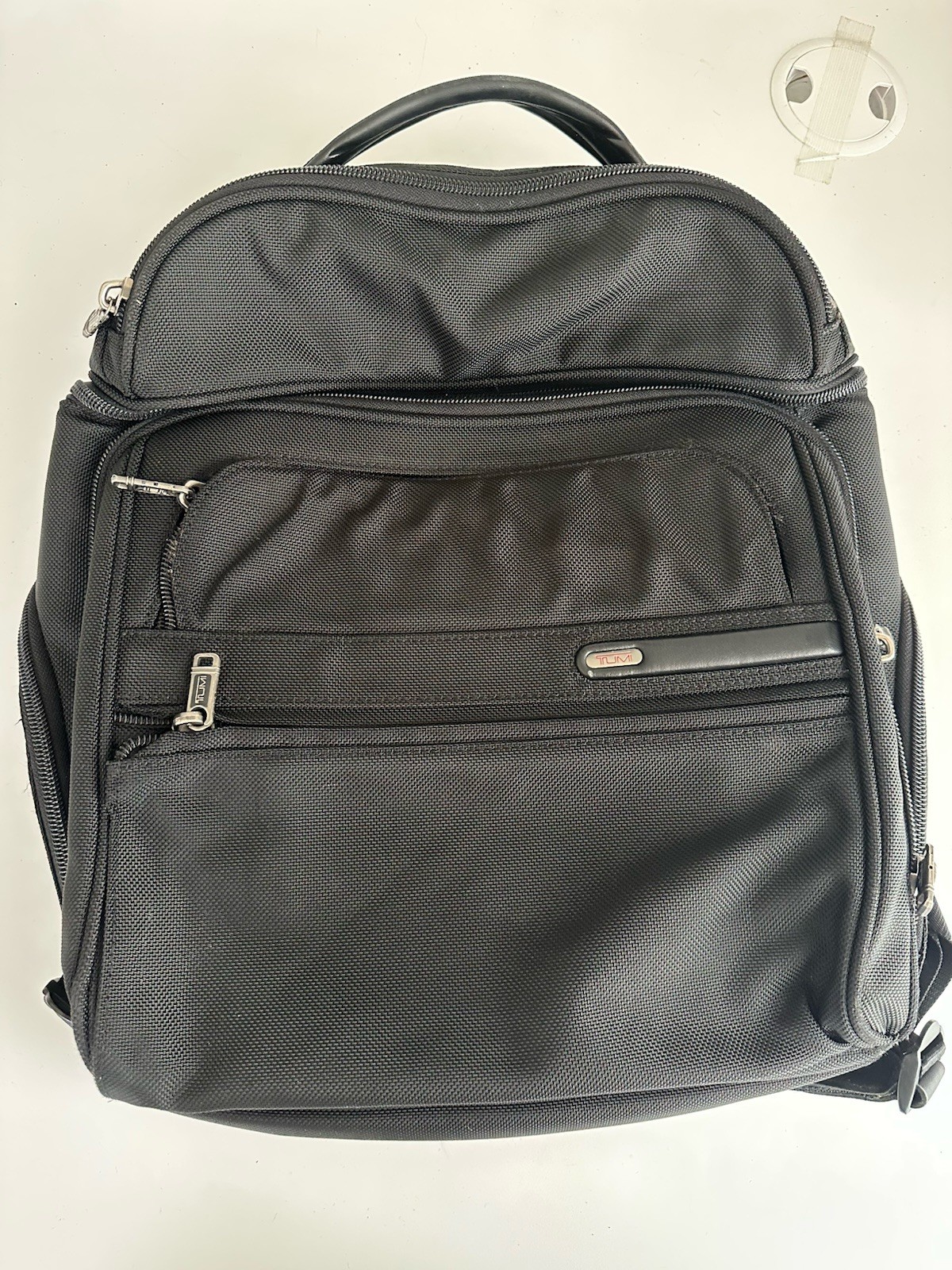 TUMI Alpha Backpack Laptop / Tablet Black Ballistic Nylon 26186D4 PLEASE READ
