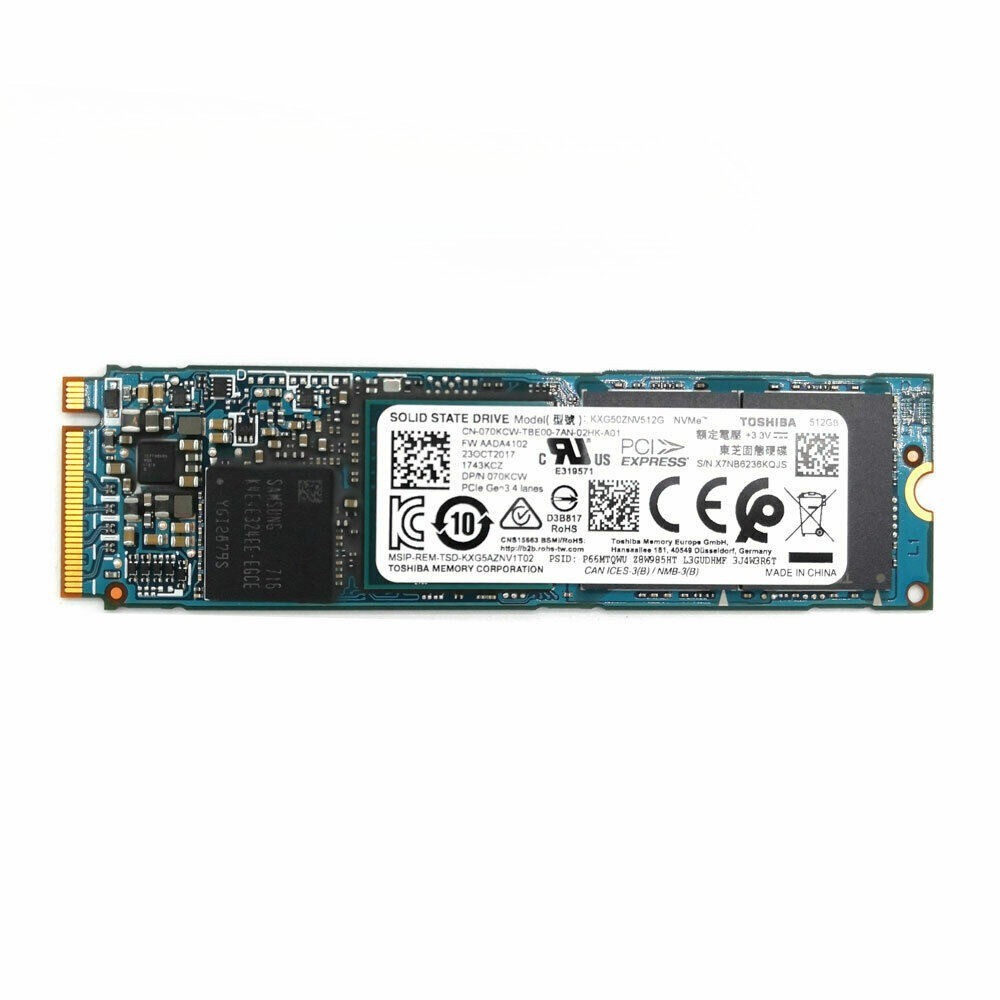 512GB XG5 compatible Toshiba KXG50ZNV512G SSD M.2 2280 SSD NVMe PCIe 3.0 x4