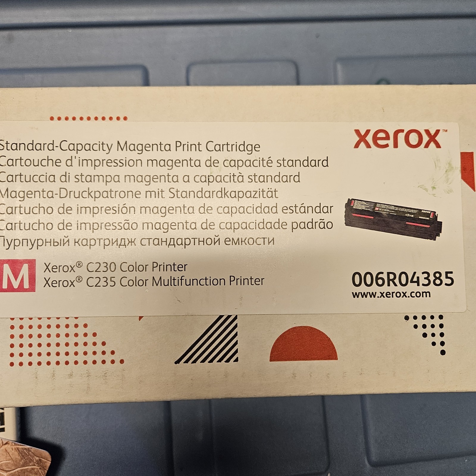 Xerox 006R04385 Magenta Standard Capacity Print Cartridge Xerox C230/c235 Color