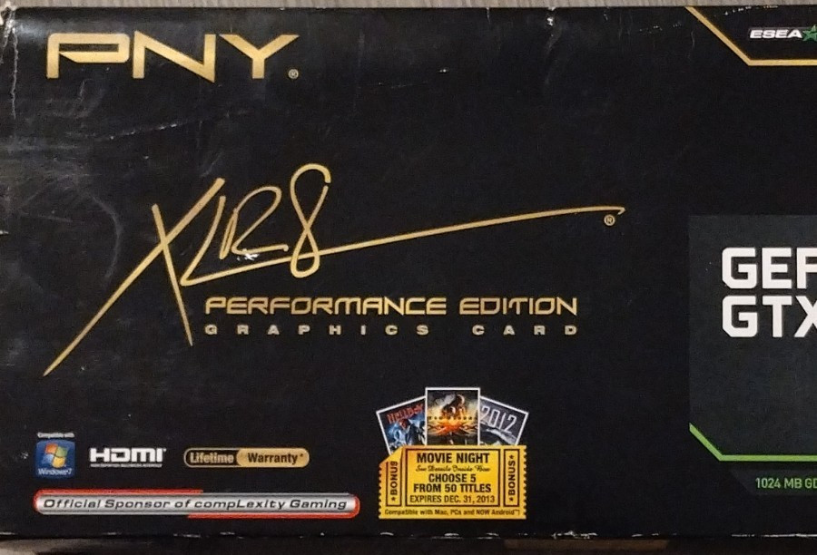 PNY XLR8 Performance Edition NVIDIA GeForce GTX 1024MB HDMI Graphics Card