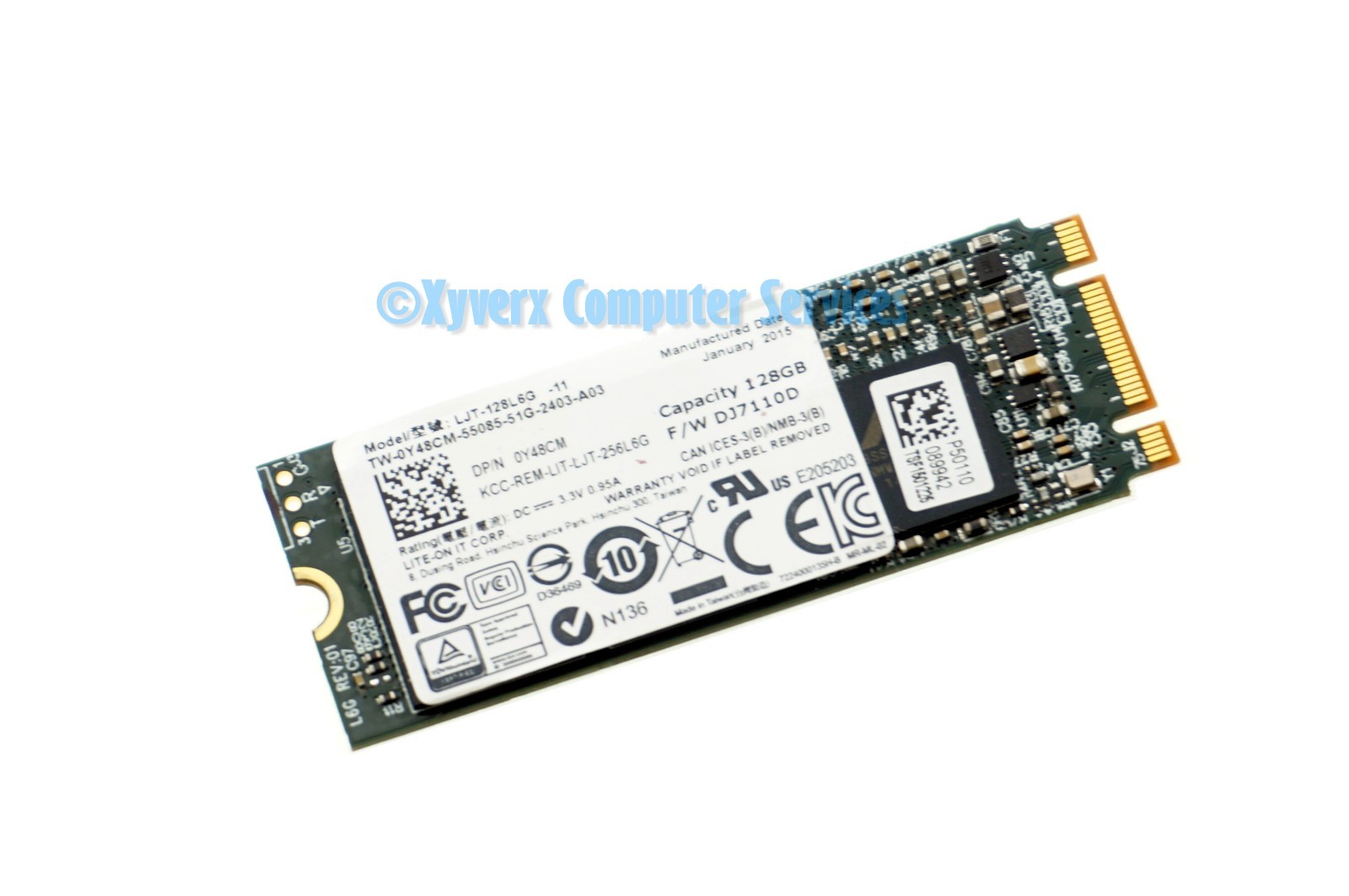 Y48CM LJT-128L6G-11 GENUINE DELL SSD 128GB 13 7378 P69G (GRD A)(CA26)
