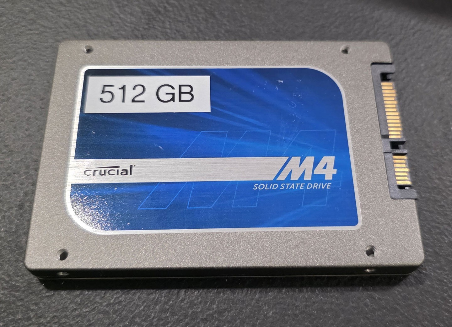 Crucial m4 512GB 2.5 SATA III SSD CT512M4SSD2 Solid State Drive - TESTED WORKING