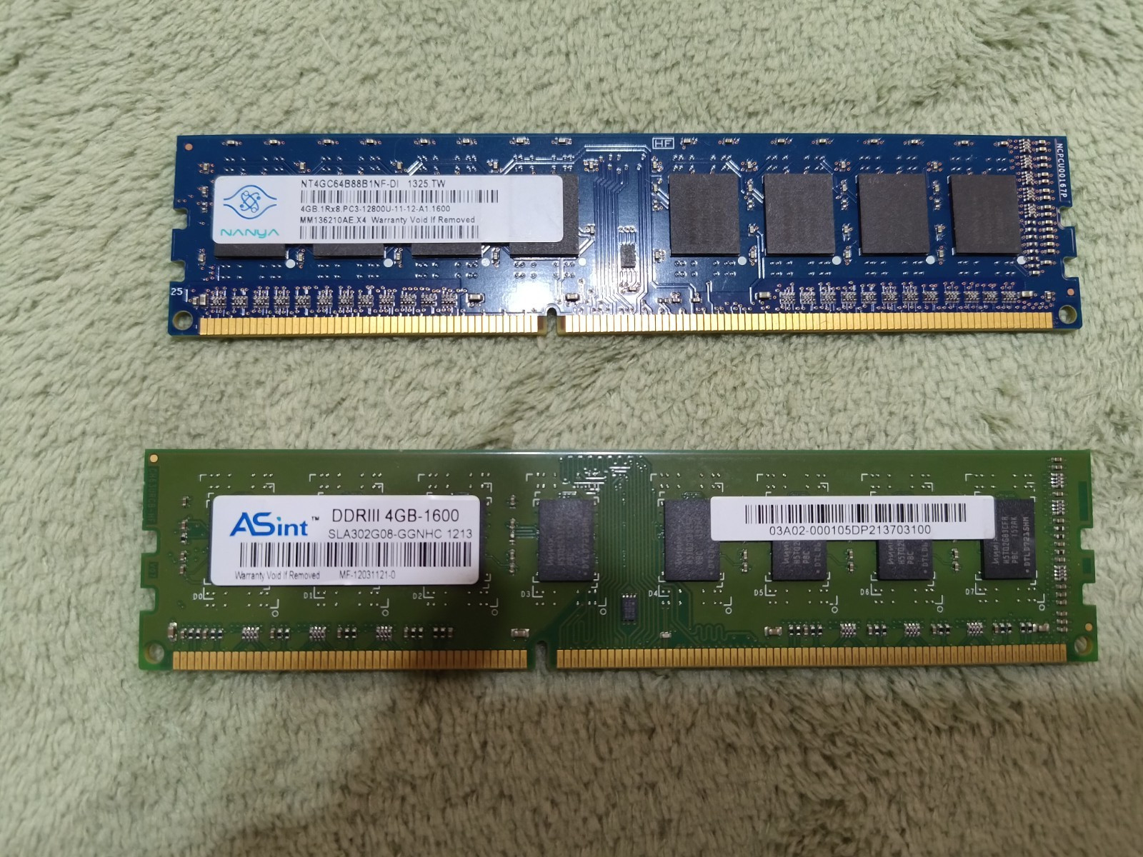 8GB Kit (2x4GB) DDR3 1600MHz PC3-12800U Desktop RAM Nanya ASint Matching Specs