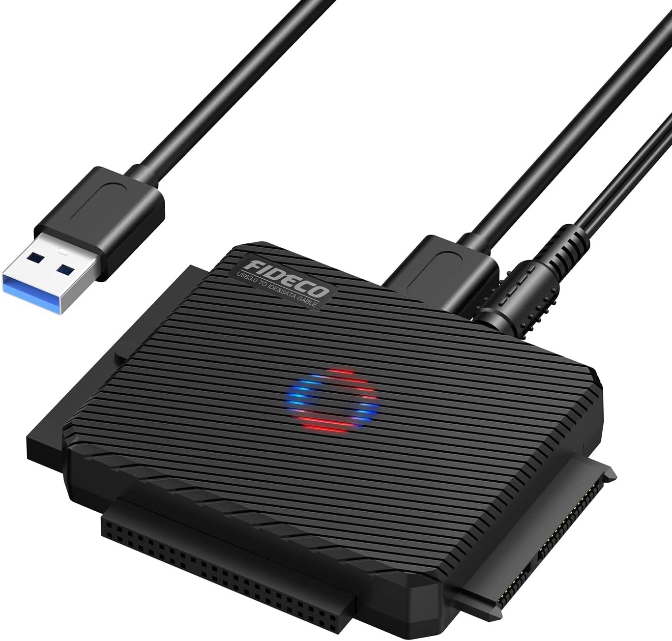 FIDECO SATA/IDE to USB 3.0 Adapter, Hard Drive Adapter Cable Converter