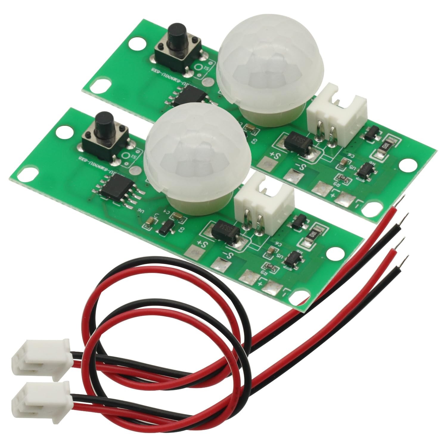 2Pcs 3.7V Solar Lamp Board Control Sensor Night Light Module Controller Modul