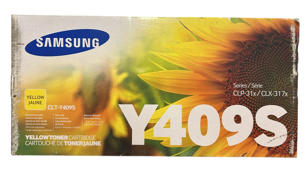 Original Samsung CLT-Y409S/XAA Yellow Toner Cartridge for CLP-31x/CLX-317x New