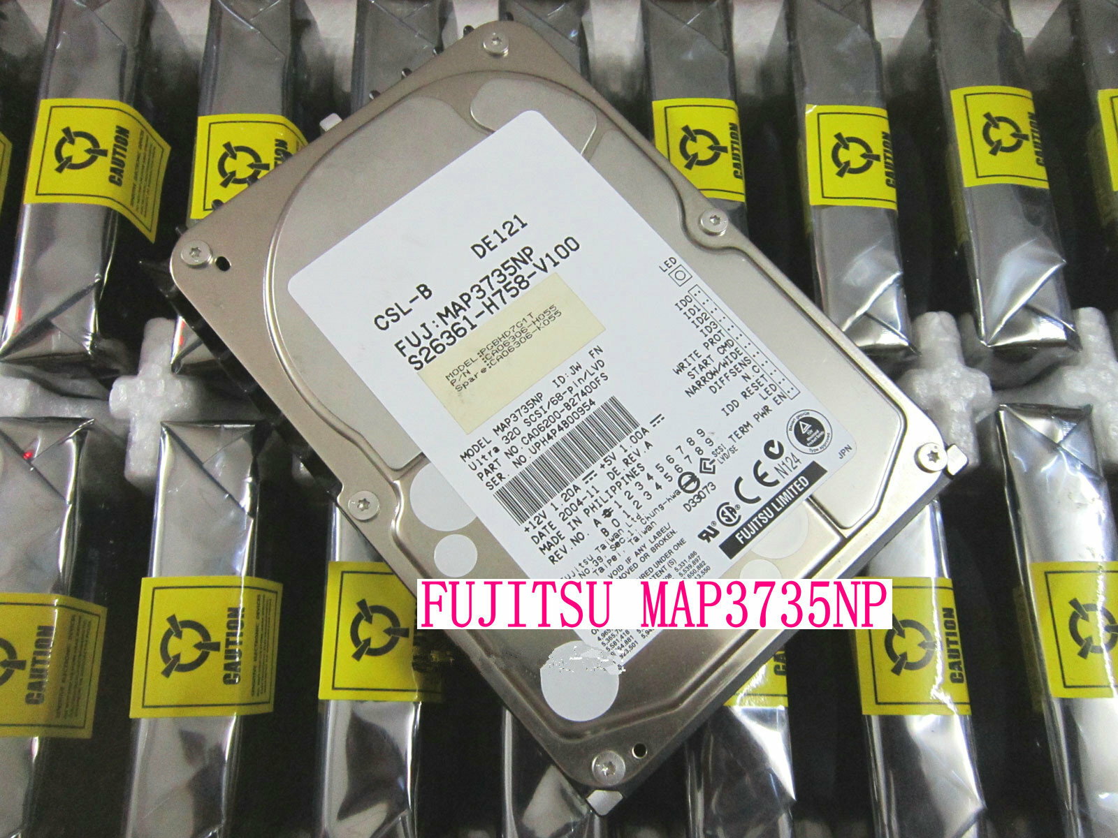 FUJITSU MAP3735NP 72.8GB 10K 68-pin SCSI hard drive