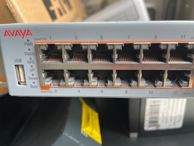Avaya VSP 4450GSX-PWR+ EC4400A05-E6 48-Port Gigabit Ethernet Switch