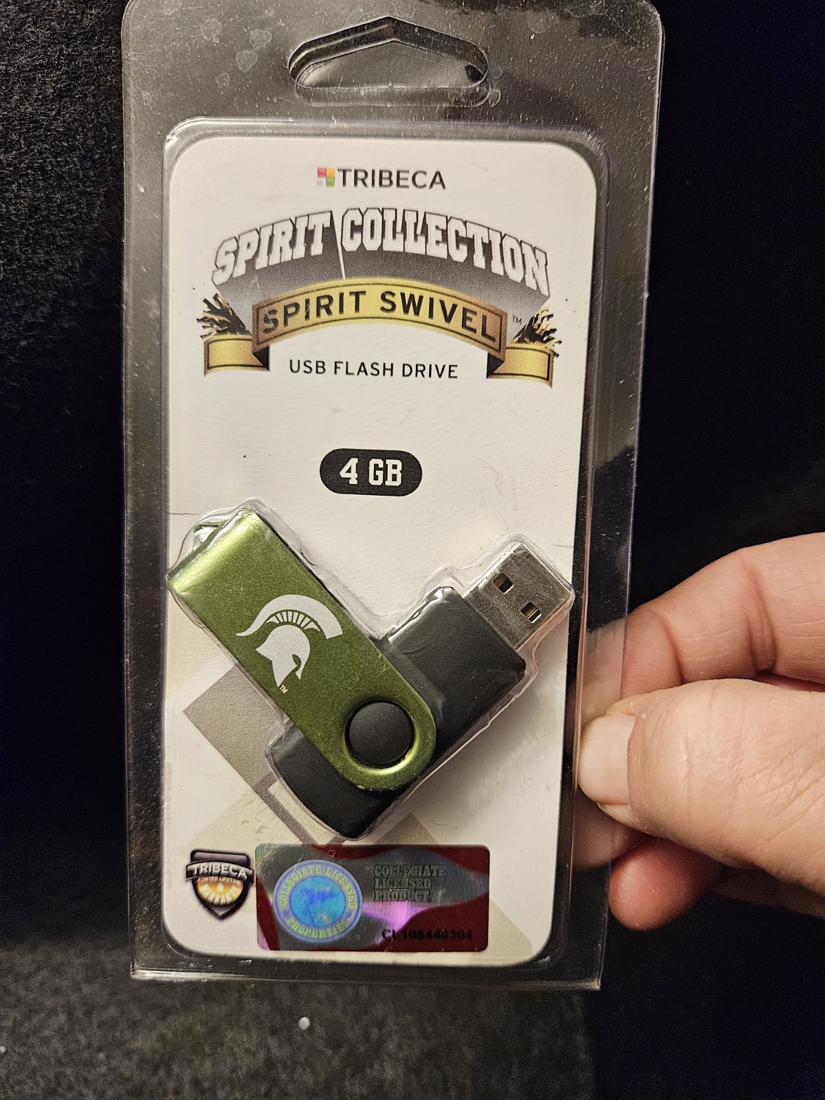 NIP Sealed Tribeca Spirit Collection 4 GB USB Flash Drive Michigan State Spartan