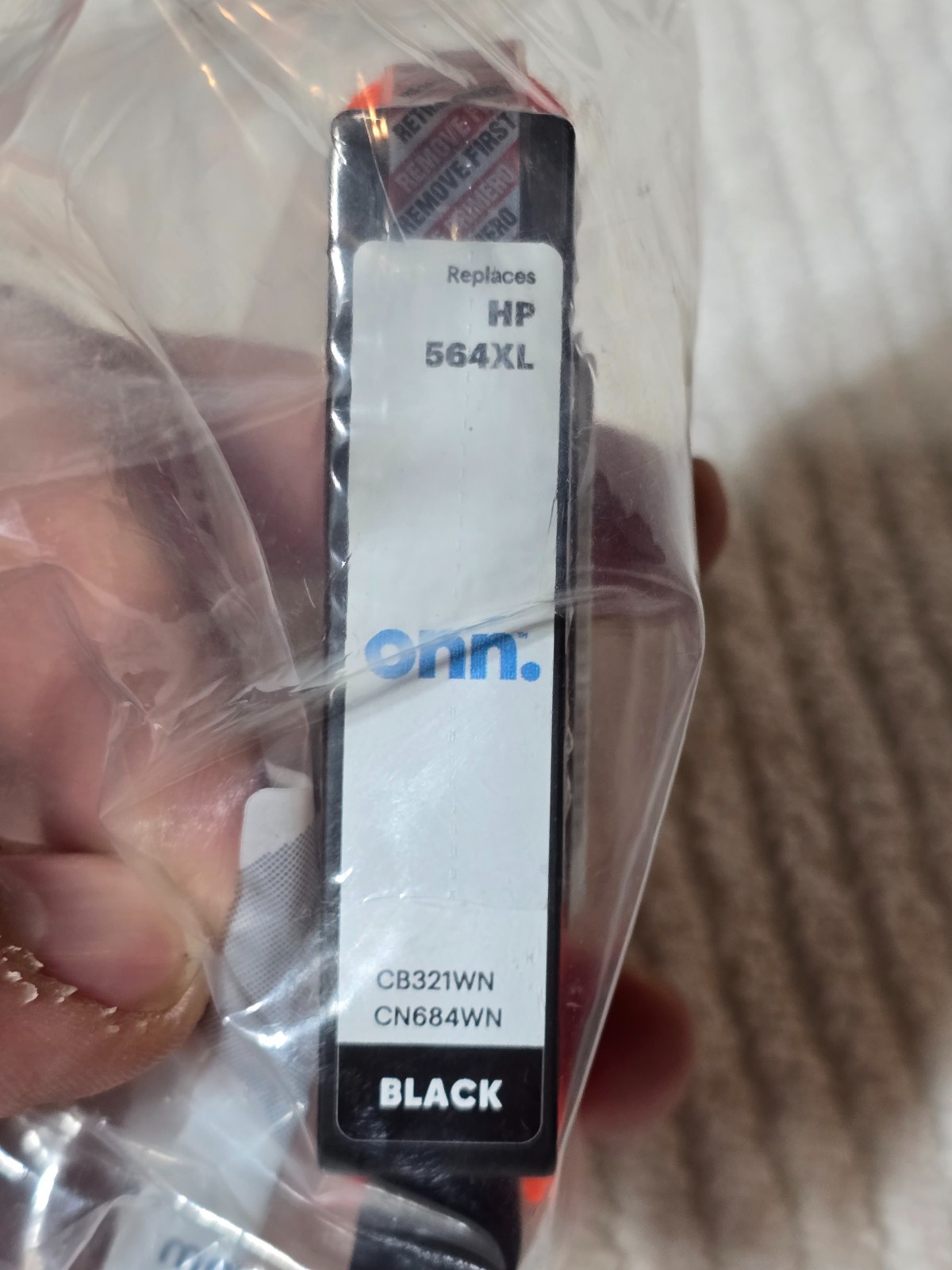 Onn Ink Cartridge Black Replaces HP 564XL CB321WN CN684WN Open N0 Box