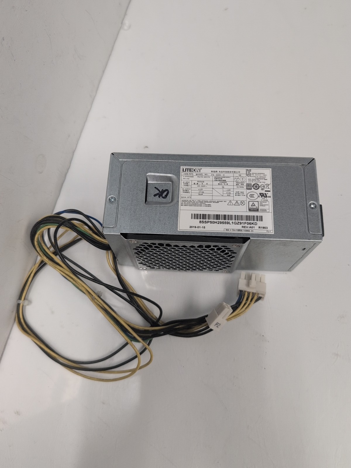 LiteOn Lenovo M720 Desktop Power Supply PSU (210W) 00PC775 PA-2221-3  Tested -