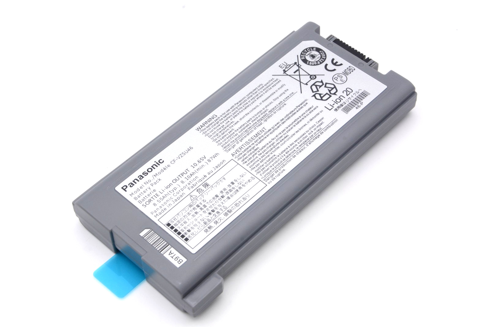 NEW Genuine Panasonic CF-VZSU71U Battery 10.65V 87W 8100MAH CF-30 CF-31 CF-53 US