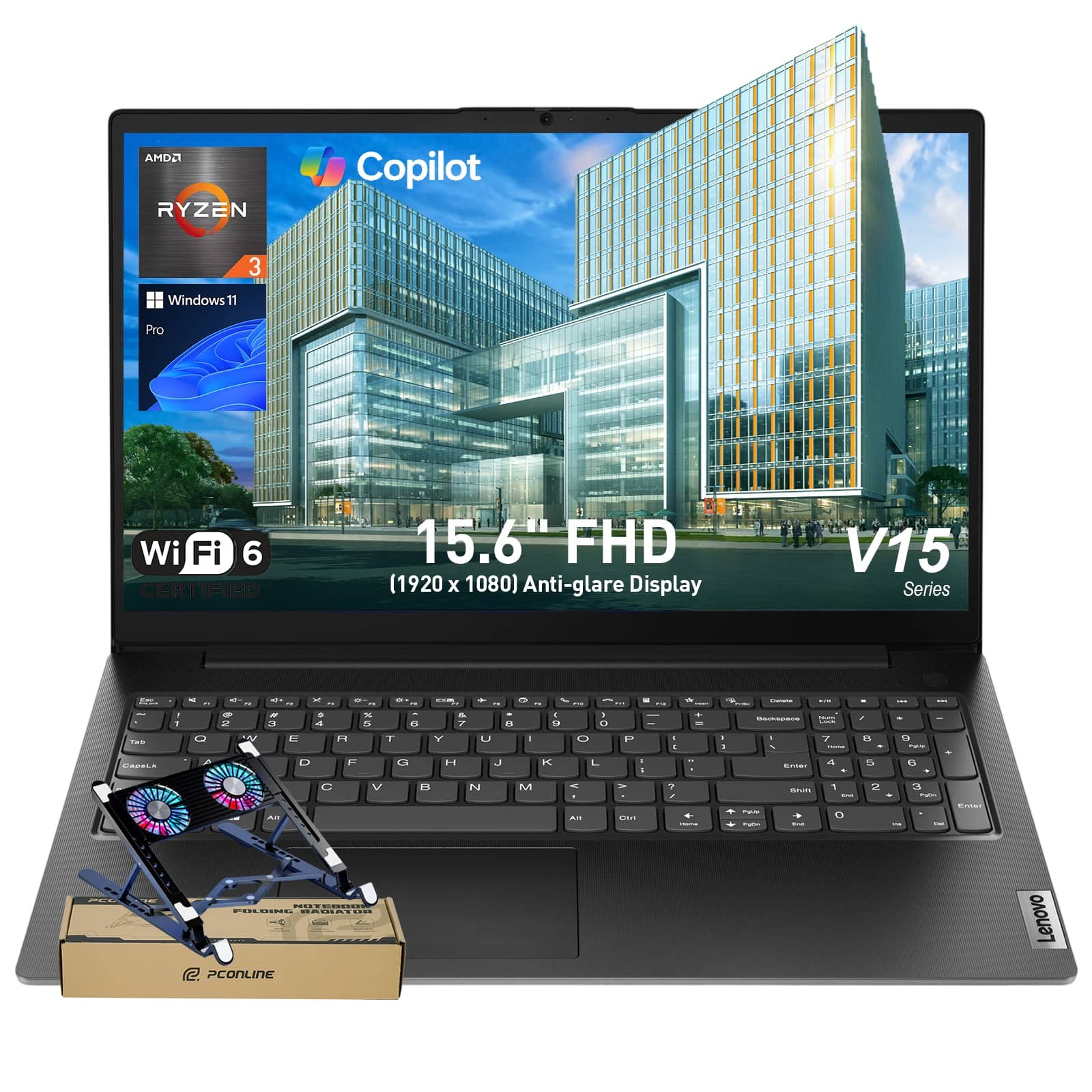 Lenovo - Upgraded - V-Series V15 15.6 in FHD - AMD Ryzen 3 7320U - 16GB RAM