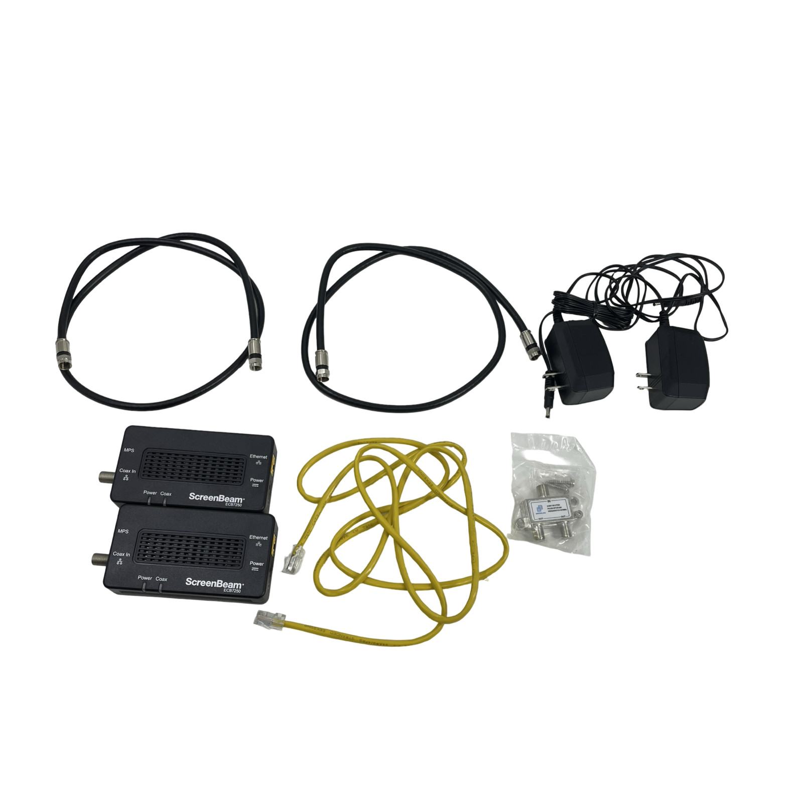 ScreenBeam ECB7250 MoCA 2.5 Network Adapter Ethernet Over Coax #U6788