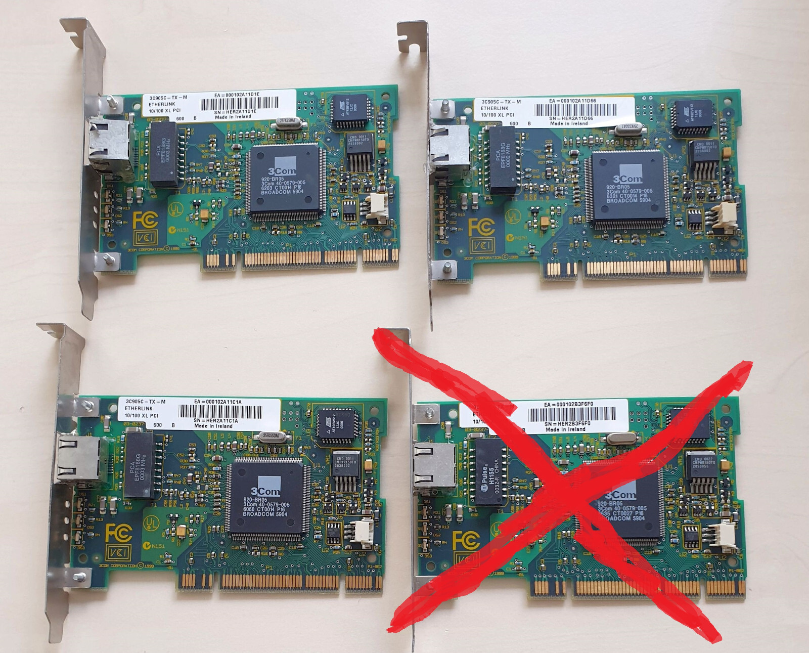 3COM NETWORK CARD 3C905C-TX-M 10/100MBPS RJ45 PCI STANDARD PROFILE