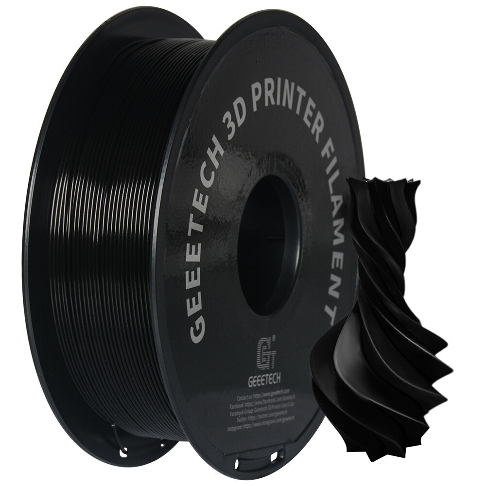 10X Geeetech 3D Printer Filament Black PETG 1.75mm 1KG Consumable For 3D Printer