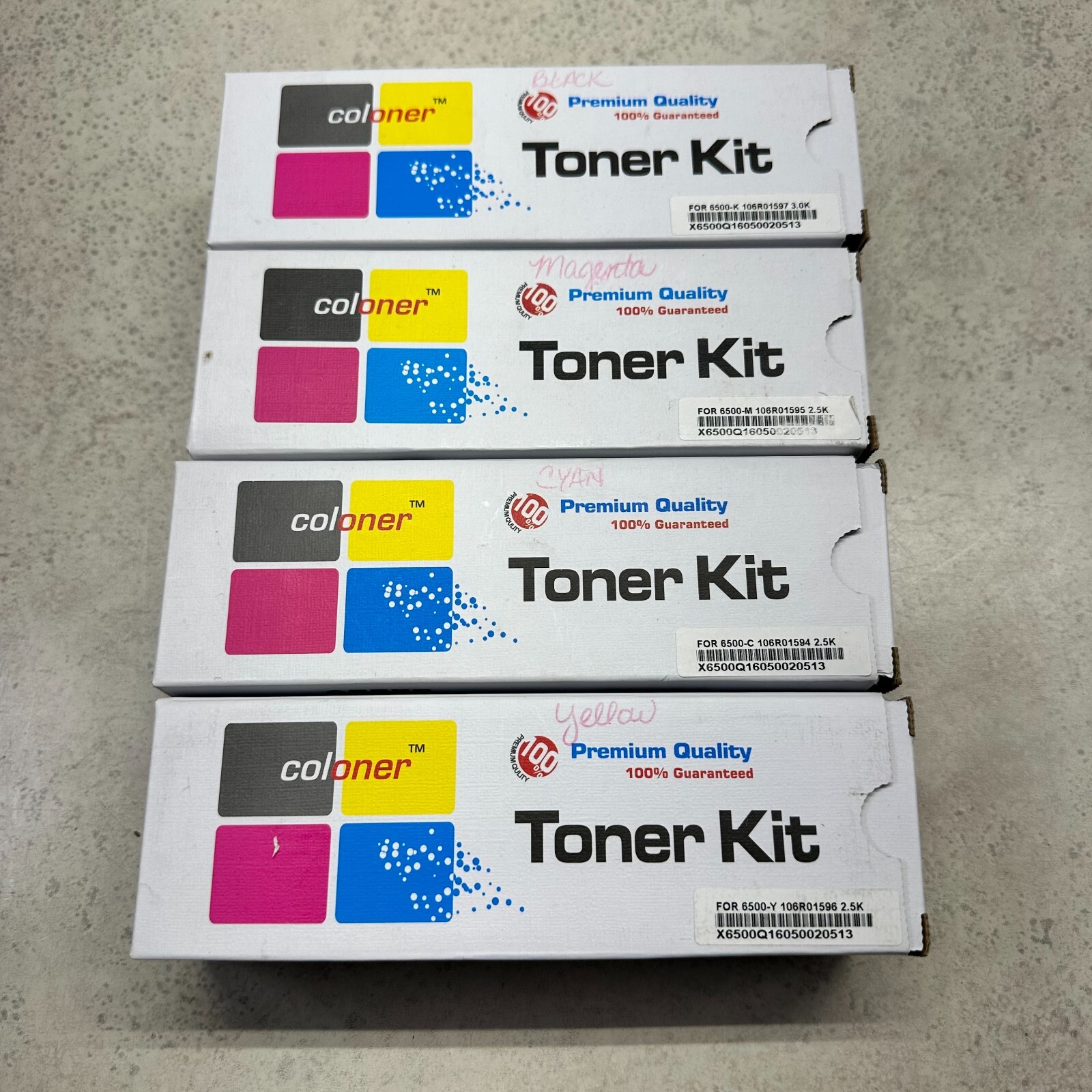 4PK COLOR Toner Compatible With Xerox Phaser 6500 6500DN WorkCentre 6505 6505DN