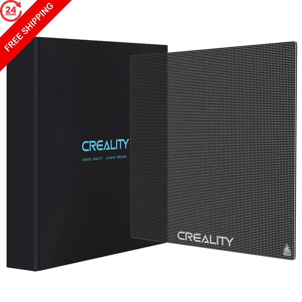 Creality Official Ender 3 Glass Bed 3D 3/3 V2, Carborundum Black