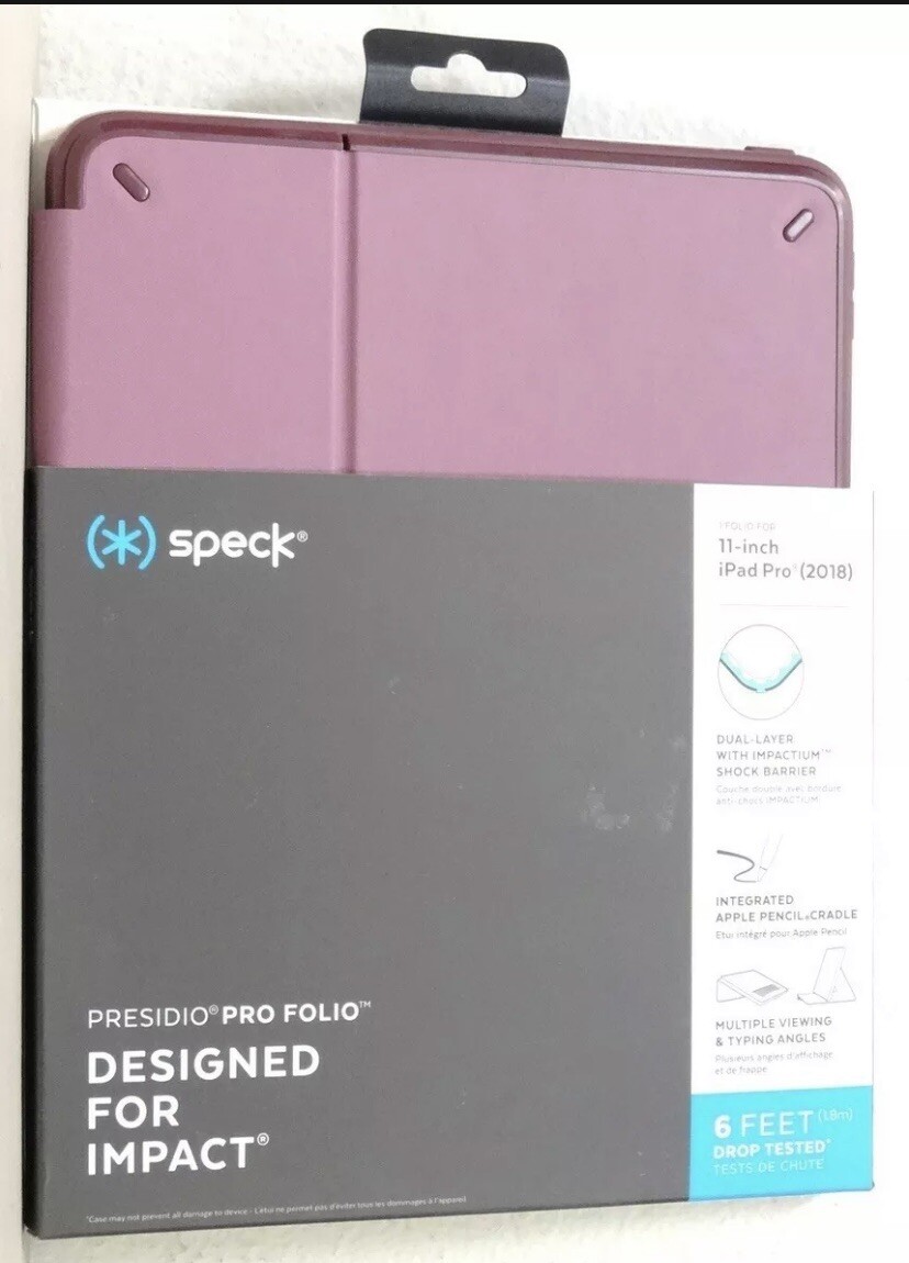 Speck Presidio Pro Folio Case for iPad Pro 11" 2018- Plumberry Purple