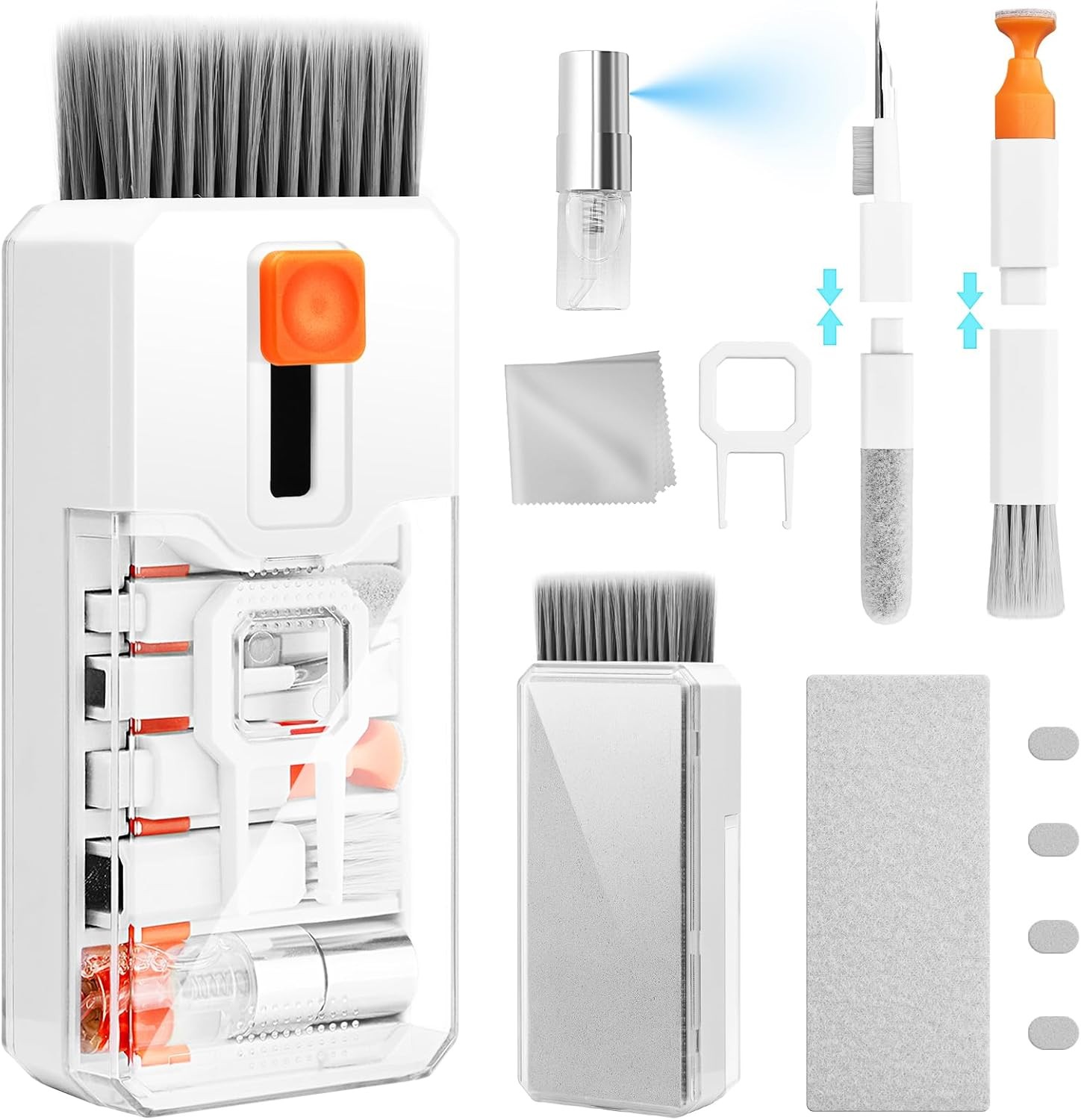 Keyboard Cleaning Kit Laptop Screen Cleaner Brush Spray PC Phone Earbuds Tool