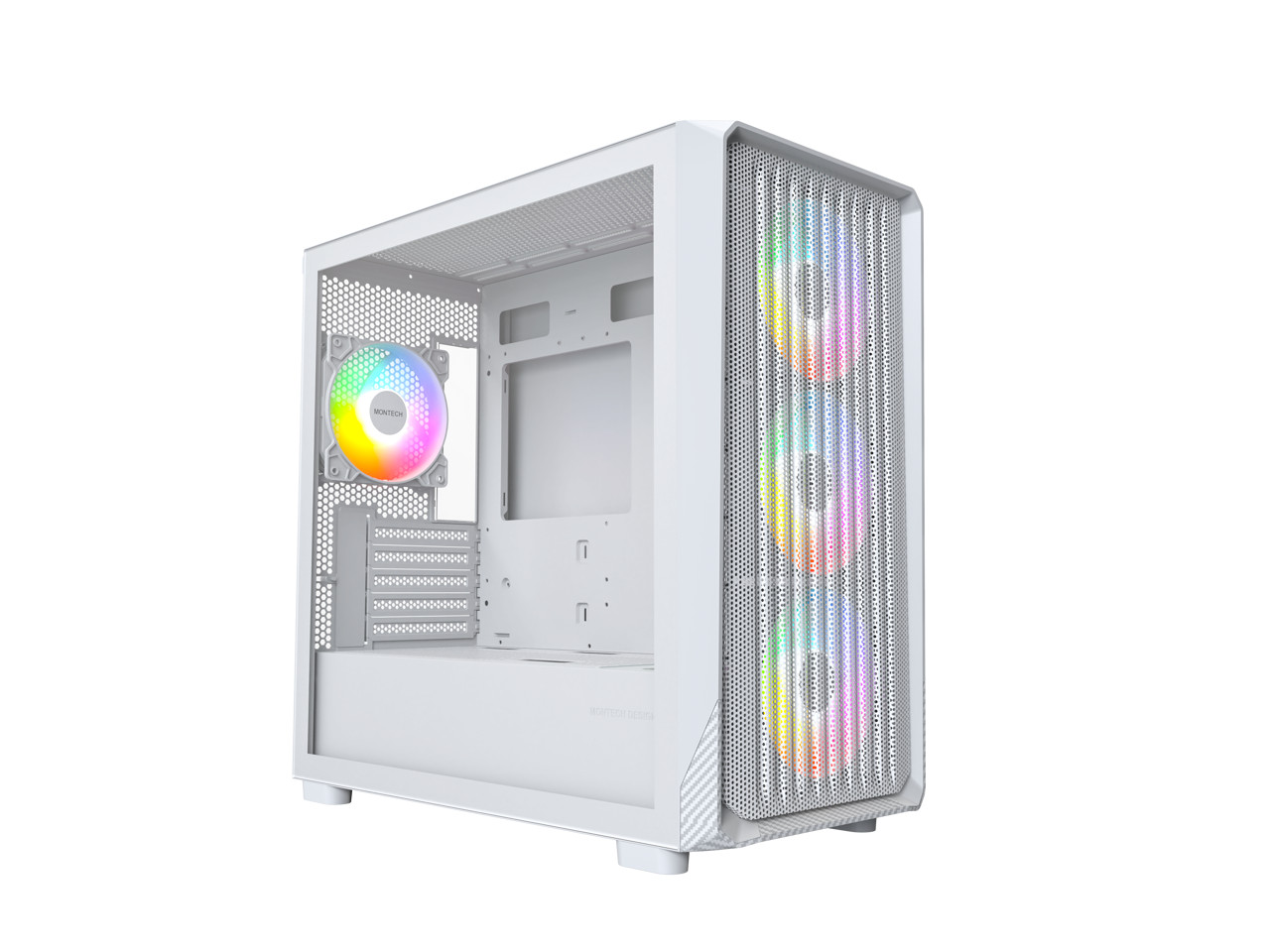 MONTECH X5M- Micro ATX Gaming PC Case, High Airflow, 4x120mm ARGB Fans Pre-insta