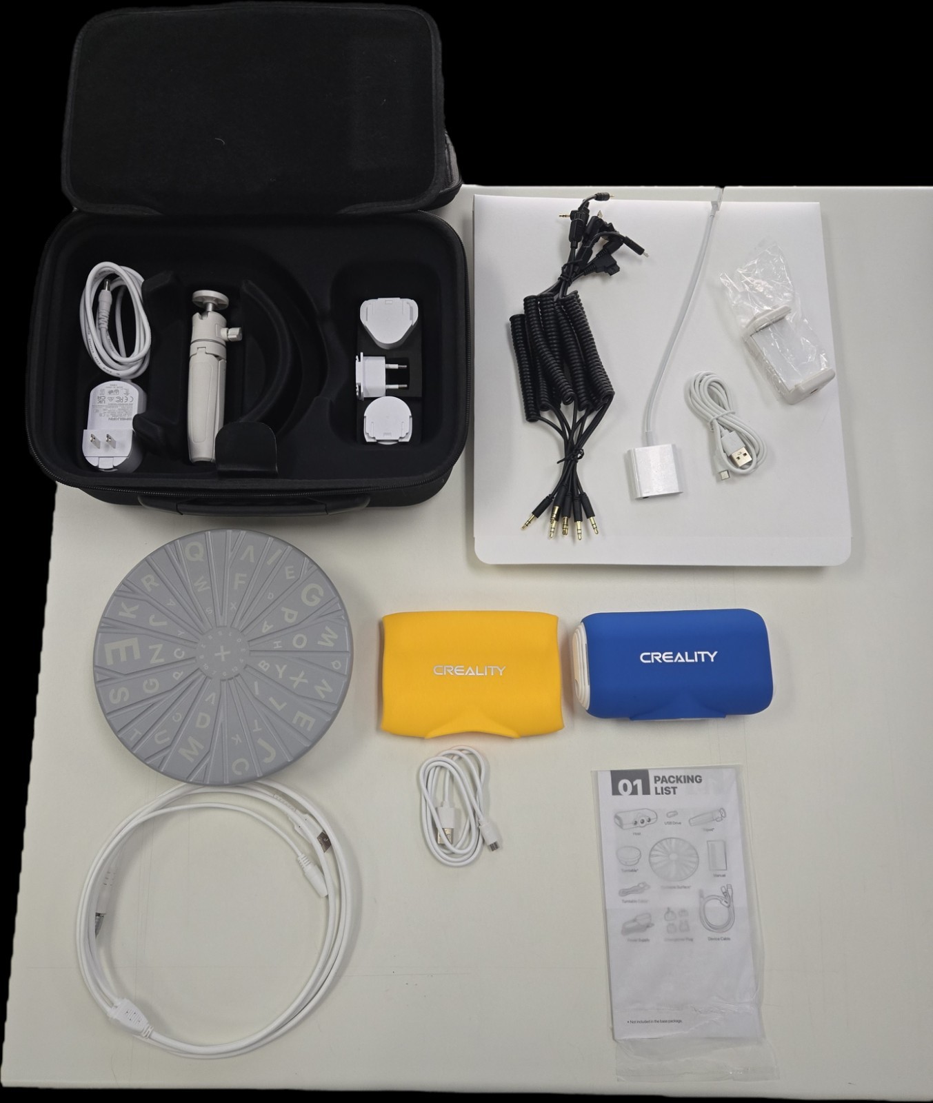 Creality CR-Scan Lizard 3D Scanner Kickstarter Bundle - Case, Turntable & MORE