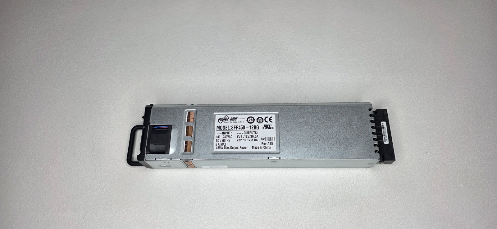 Power One SFP450-12BG 450W Power Supply for Motorola APEX 1000/1500