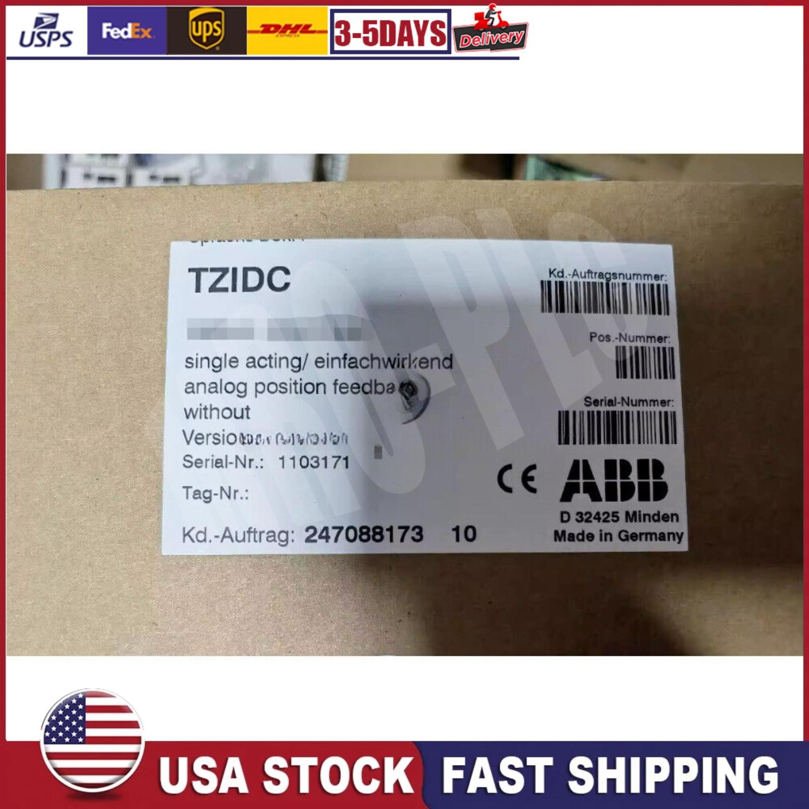 NEW ABB V18345-1010251001 Valve Positioner IN BOX