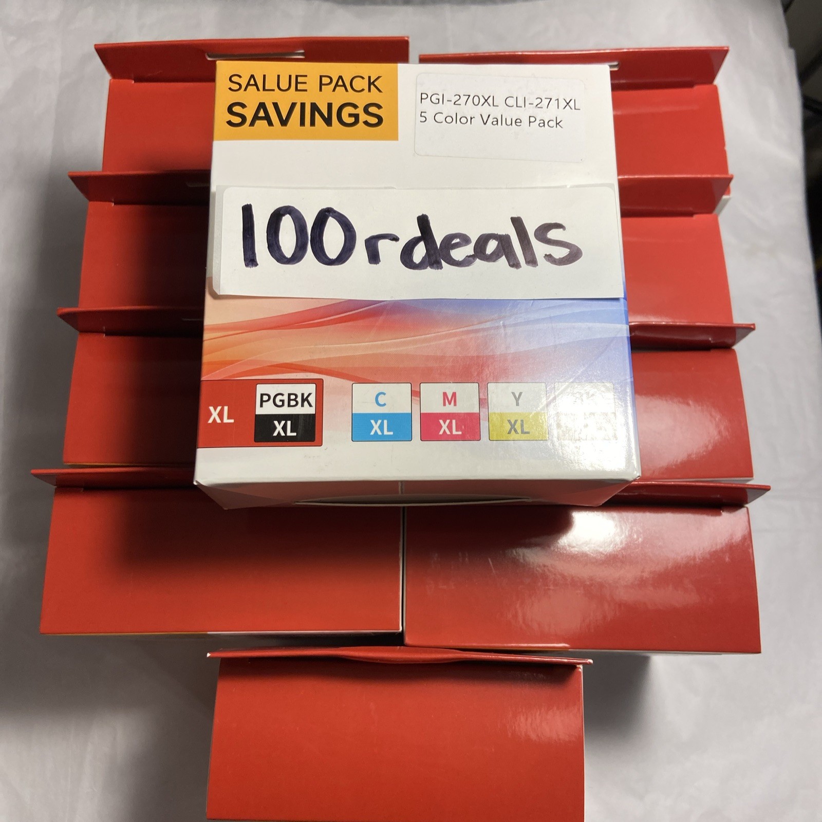 Lot of 10 PGI-270XL CLI-271XL 5 Color Value Packs Canon 270 271 XL Ink