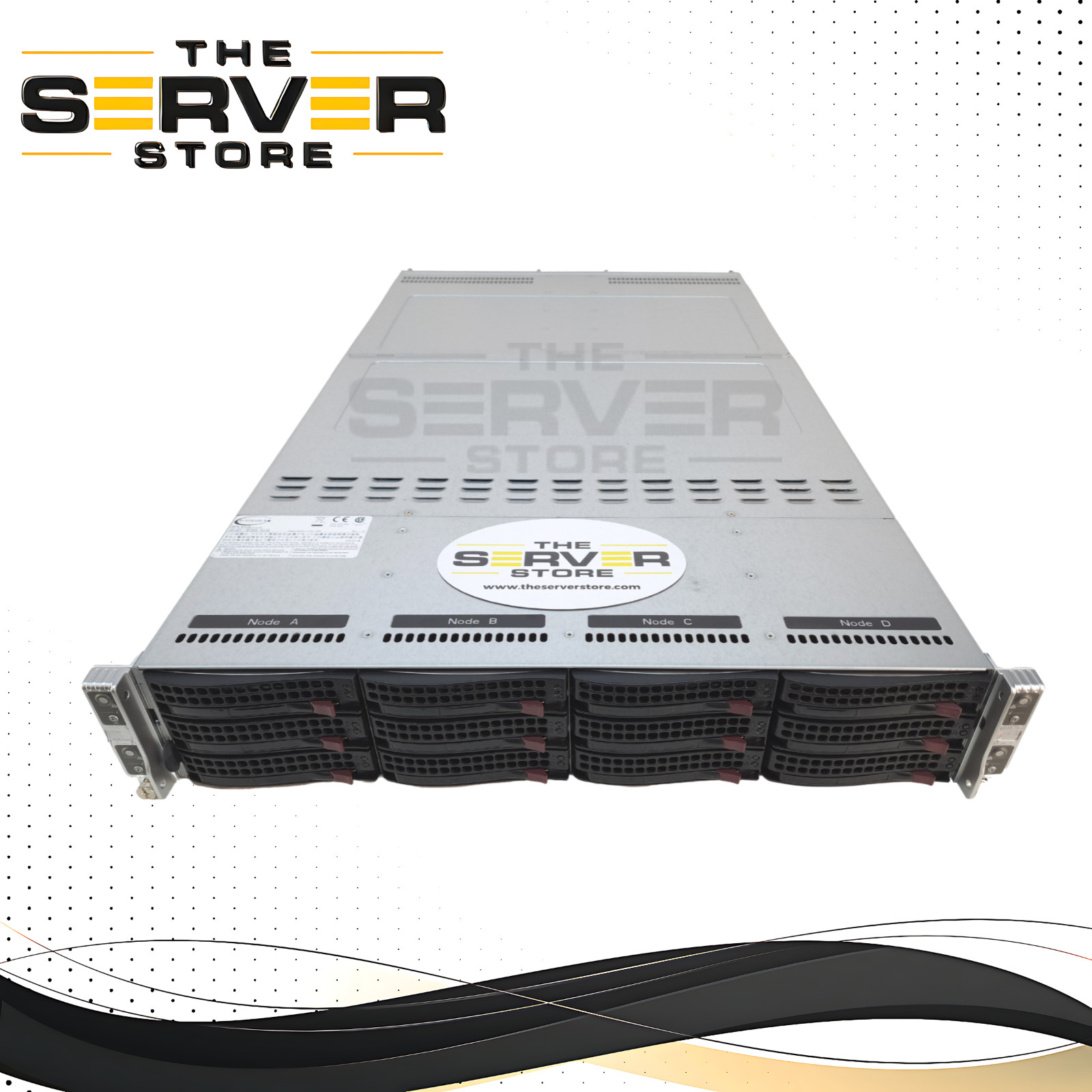 Supermicro 2U 6029TP-HTR 4 Node X11DPT-PS 8x Platinum 8168 24C 1TB 12x Trays