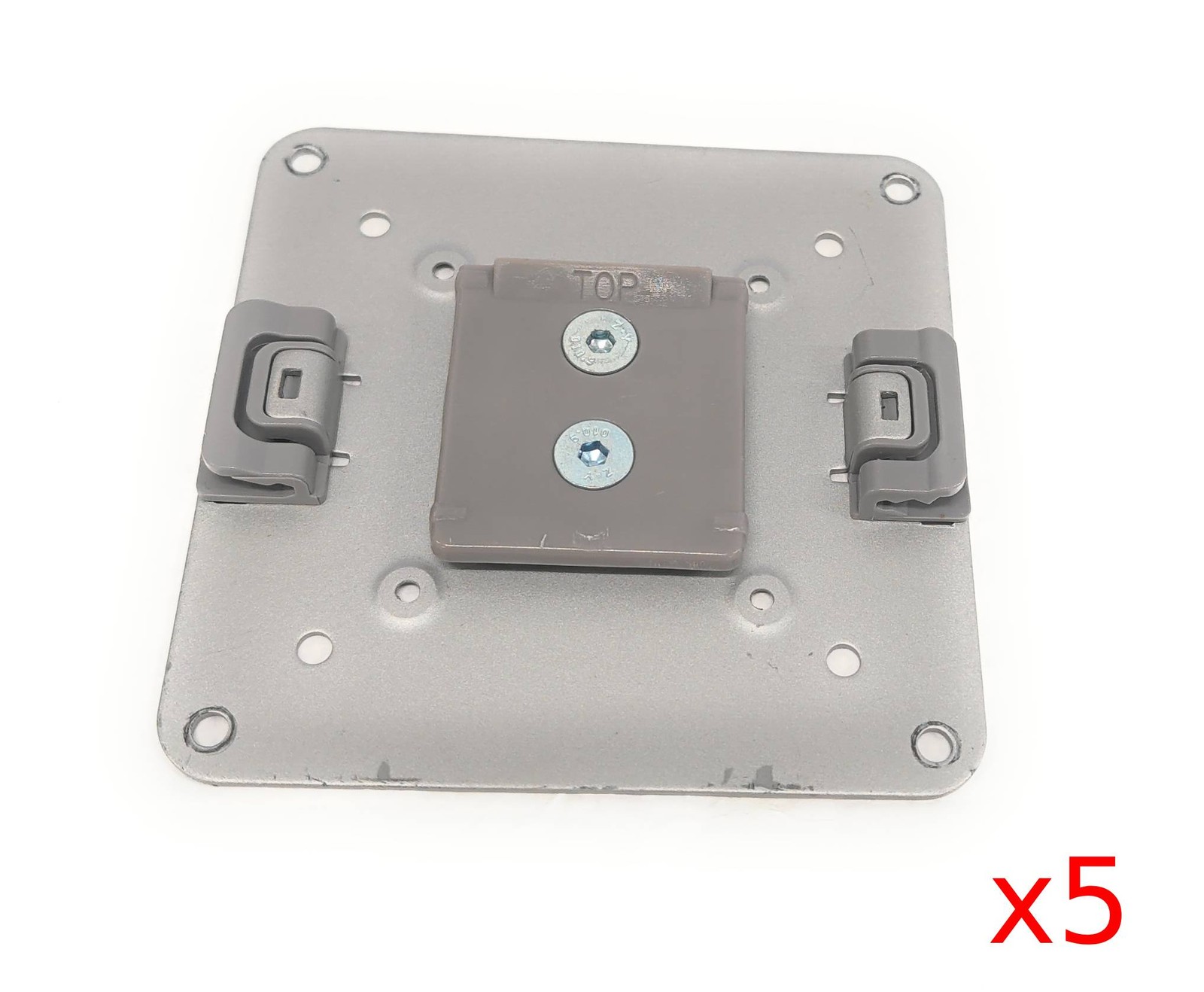 Lot of 5 OEM Humanscale VESA Mounting Plate Mount for M2 M8 Flex, Silver