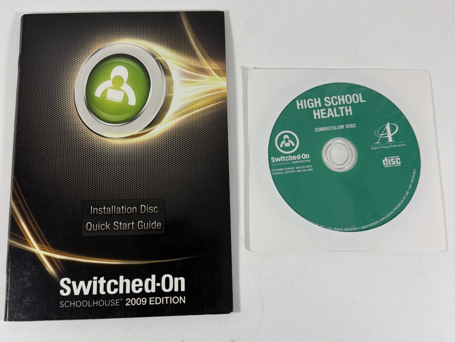 Switched-On Schoolhouse 2009 Highschool Health & Installation Disc