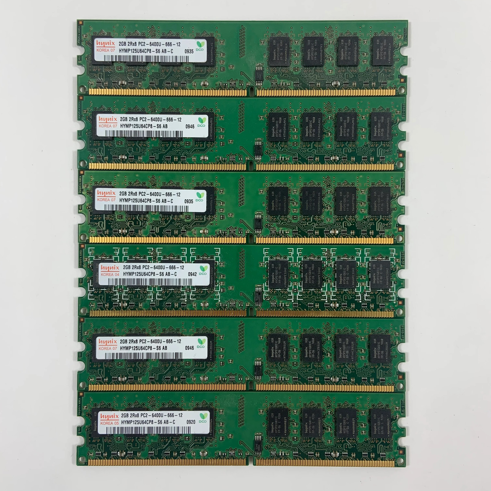 Hynix 12GB (6x2GB) DDR2 6400U RAM