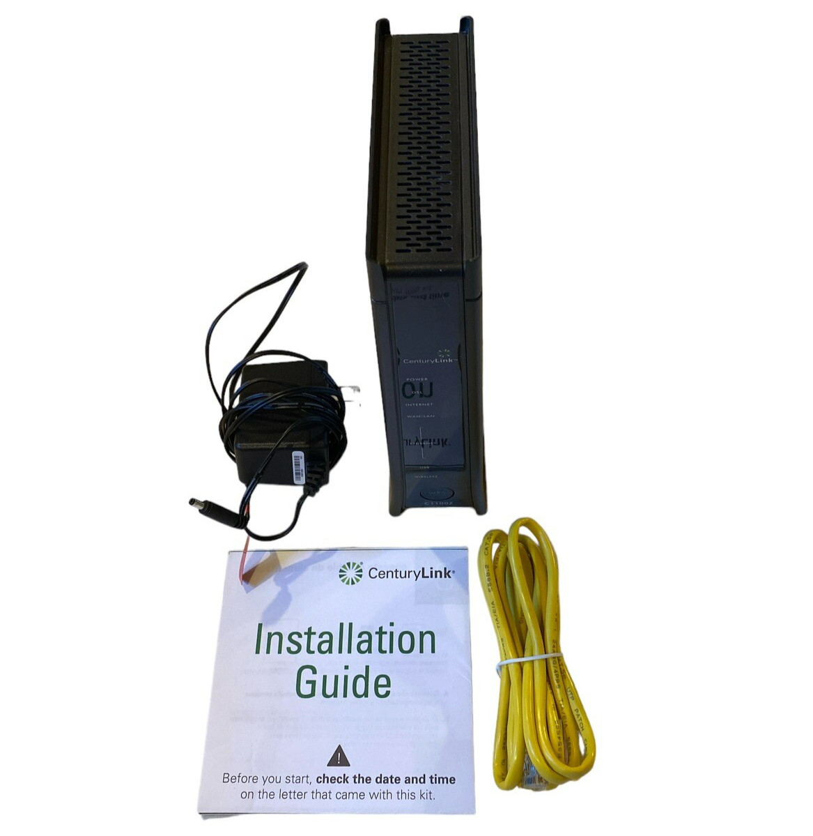 Centurylink ZyXel C1100Z DSL Modem Wireless WiFi Router Power Cord Cable *Works