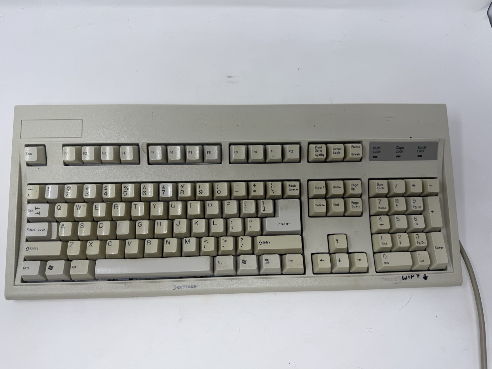 Vintage Key Tronic E03601QUS201-C Keyboard Windows Key AS IS