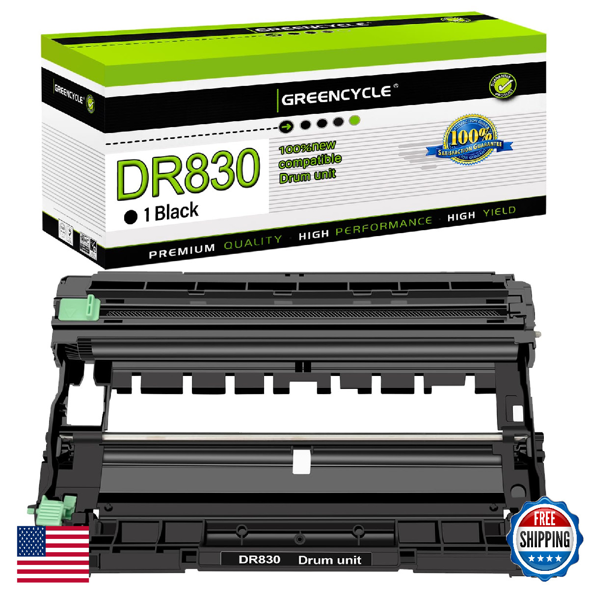 GREENCYCLE DR830 Drum Unit Replacement for Brother HL-L2400D MFC-L2760DW