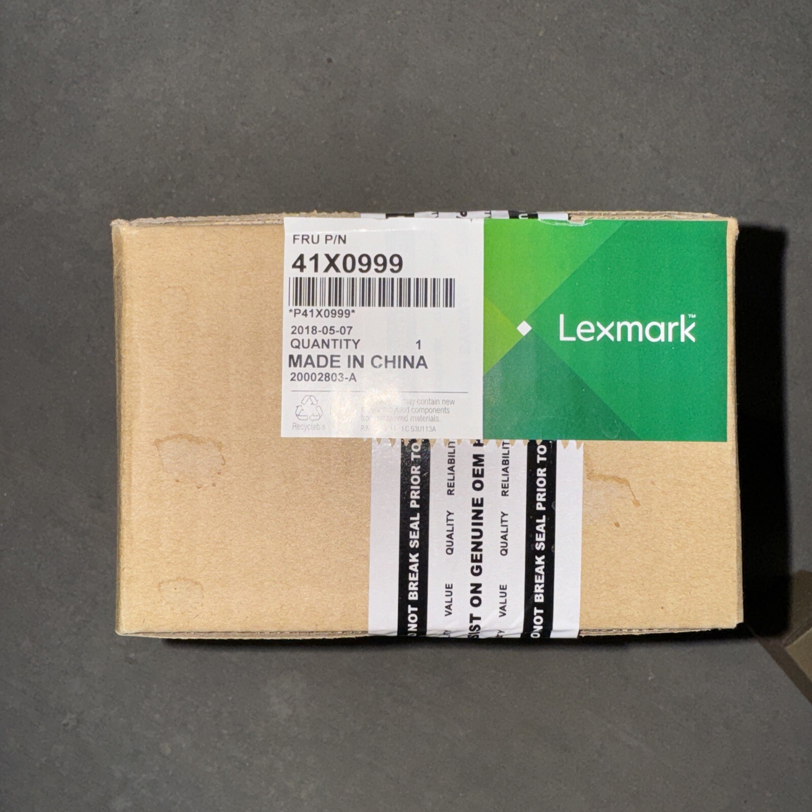 Genuine Lexmark 41X0999 Paper Feed Kit CS820 CX820 CX825 CX860 XC6152 BNIB