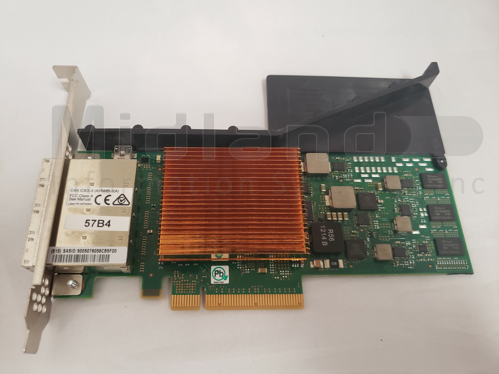 IBM 01DH545 SAS 6Gb 4-Port PCIe3 (x8) RAID Adapter (FH) for IBM p&i series, 57B4