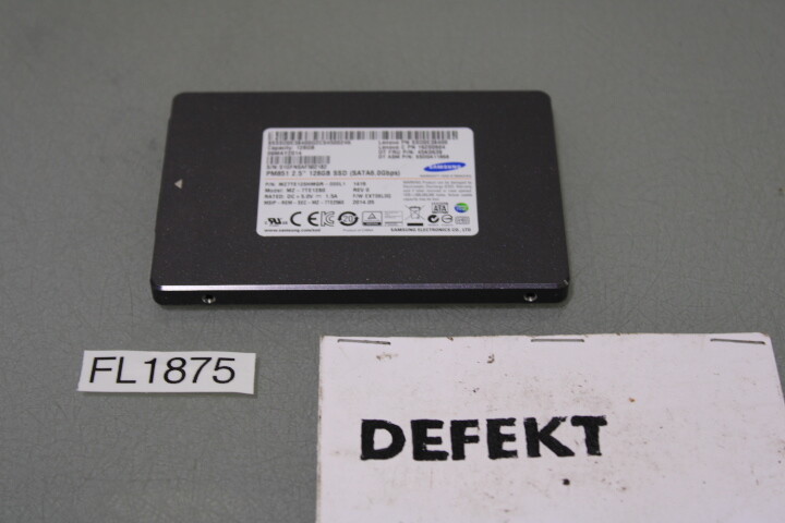 Samsung MZ-7TE1280 PM851 128GB 2.5" Solid State Drive *Faulty* (FL1875-B40)