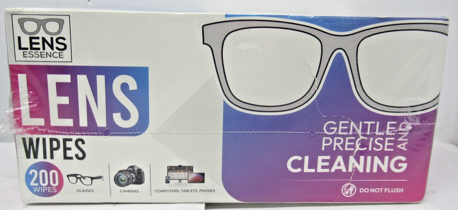 Lens Essence Lens Wipes, 200ct, For Cameras, Glasses and Electronics