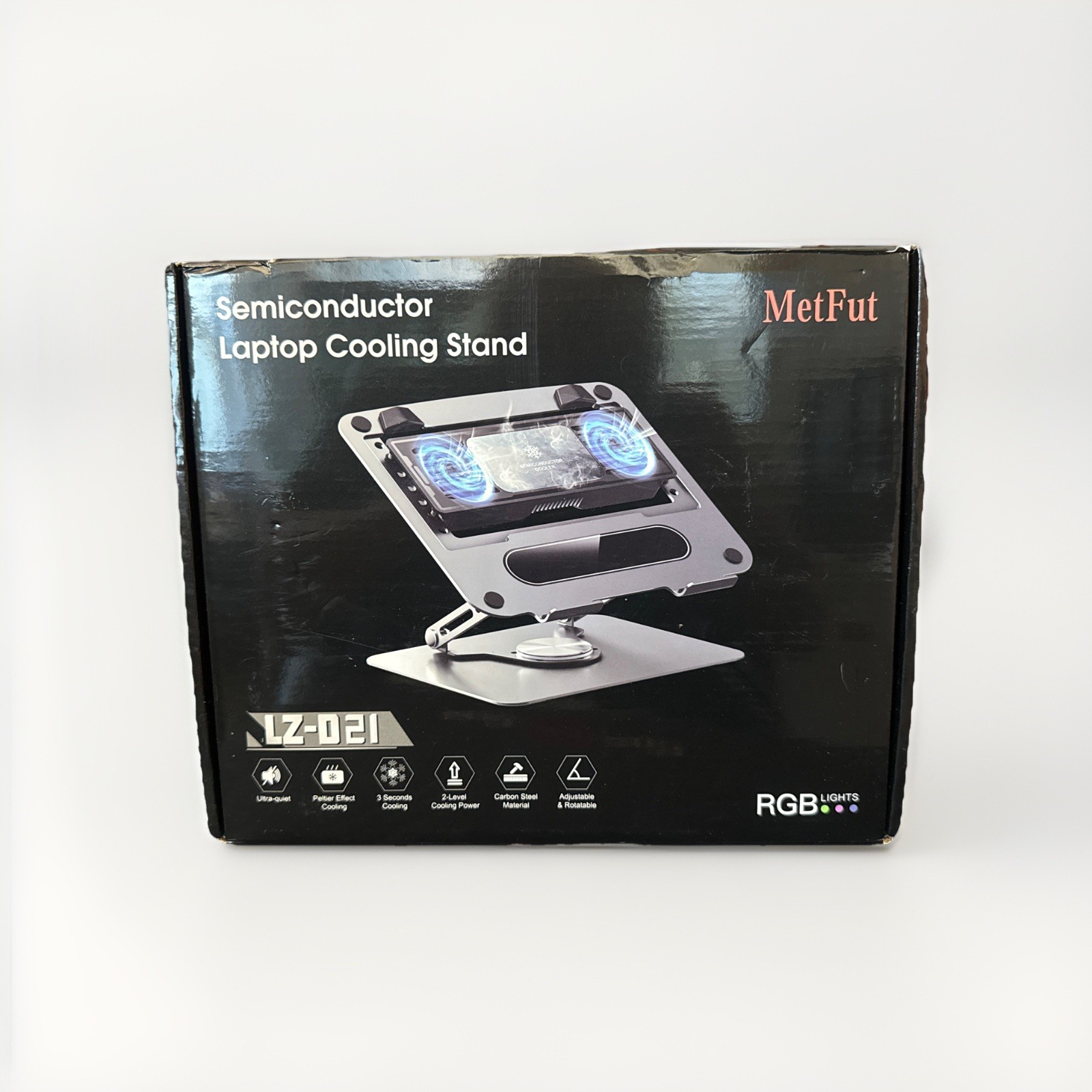 Laptop Cooling Pad with Detachable Fan & Thermoelectric Cooler, Adjustable