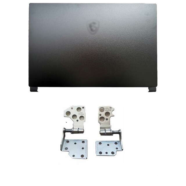New for MSI Stealth 15M MS-1562 1563 Dark Blue Top Lid LCD Back Cover+Hinge (LR)
