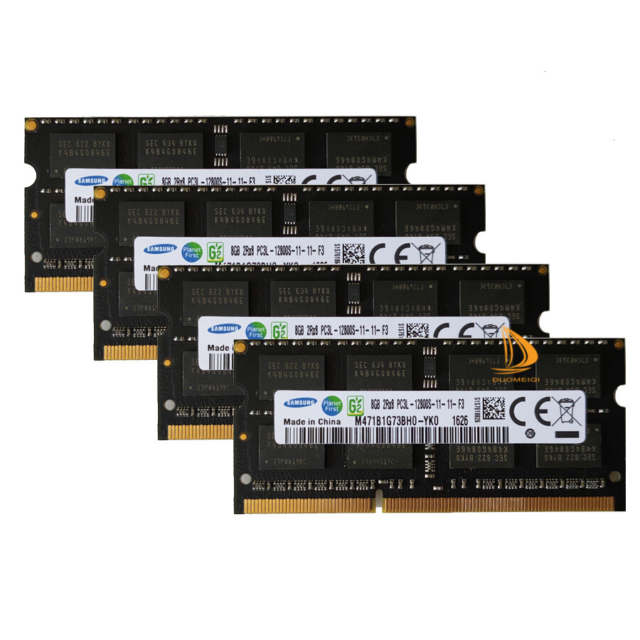 Samsung 4x 8GB 2RX8 DDR3 1600MHz PC3L-12800S 204PIN SODIMM Laptop RAM Memory