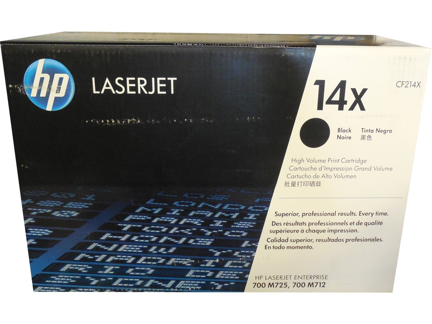HP CF214X (14X) Black High Yield Toner Cartridge Genuine OEM Original